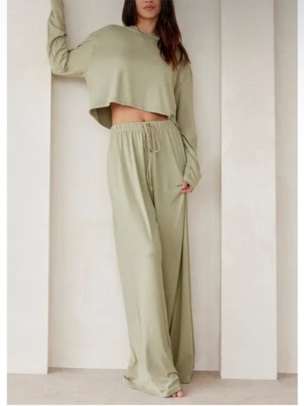 BUMPSUIT | The Cloud Oversized Long Sleeve Motherhood Cropped Tee | Size Small
